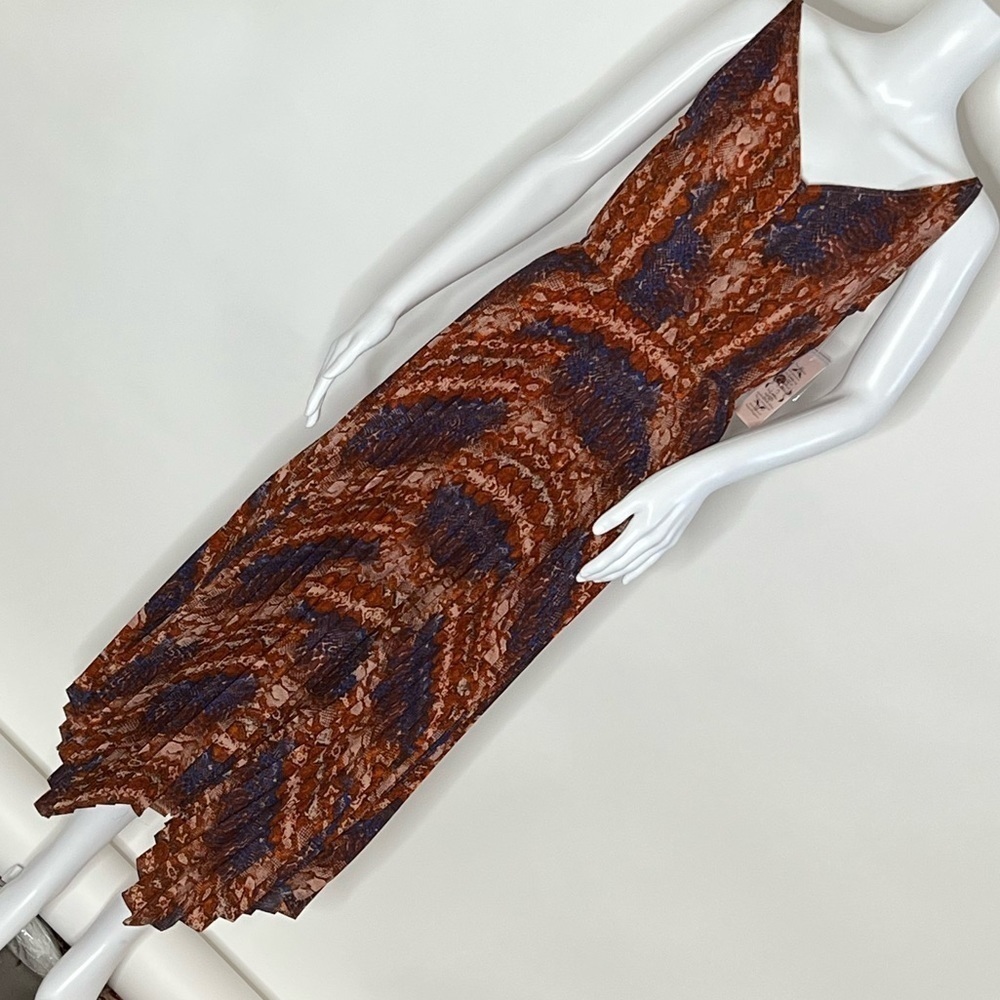 Nanette Lepore Snake Print Pleated Dress - Picture 4 of 8
